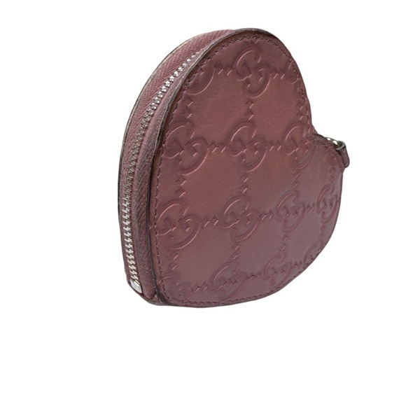 GUCCI Guccissima Heart Shaped Coin Pouch - Picture 4 of 10